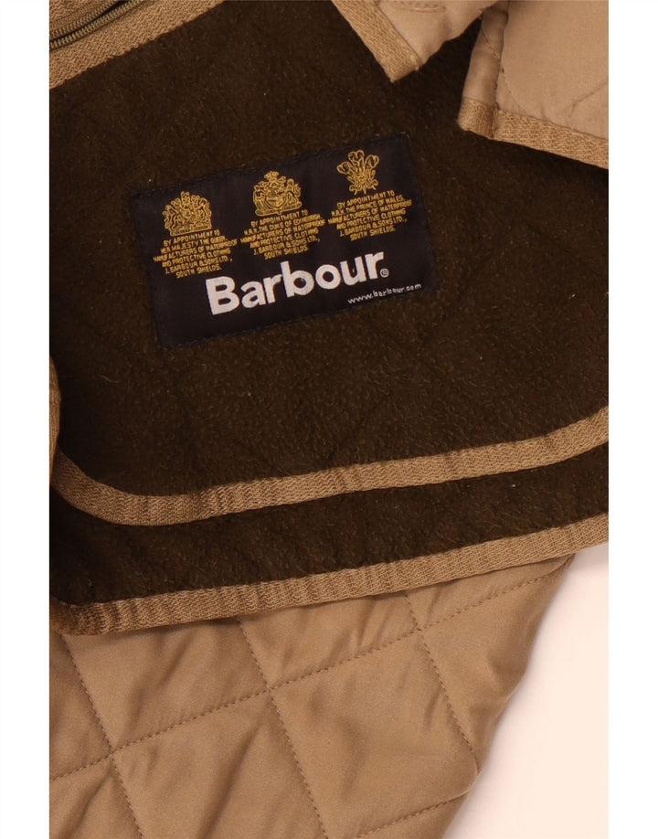 Мужская стеганая куртка Barbour UK 40 большая коричневая