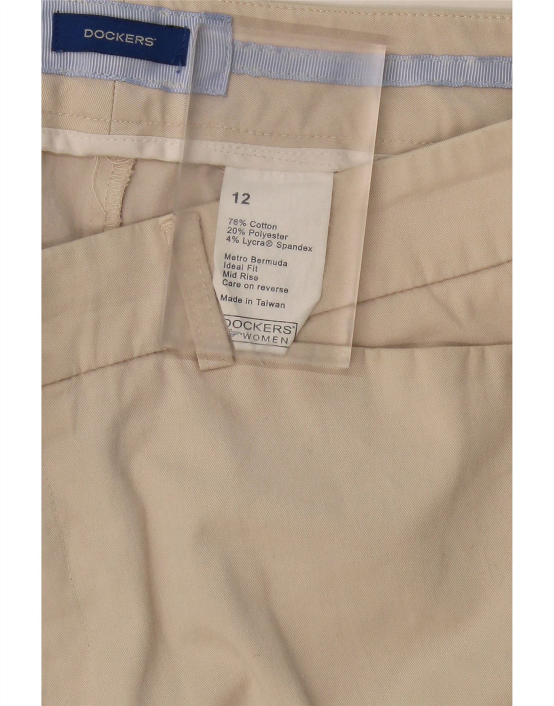 DOCKERS Womens Bermuda Shorts US 12 Large W34  Beige Cotton Vintage Dockers and Second-Hand Dockers from Messina Hembry 