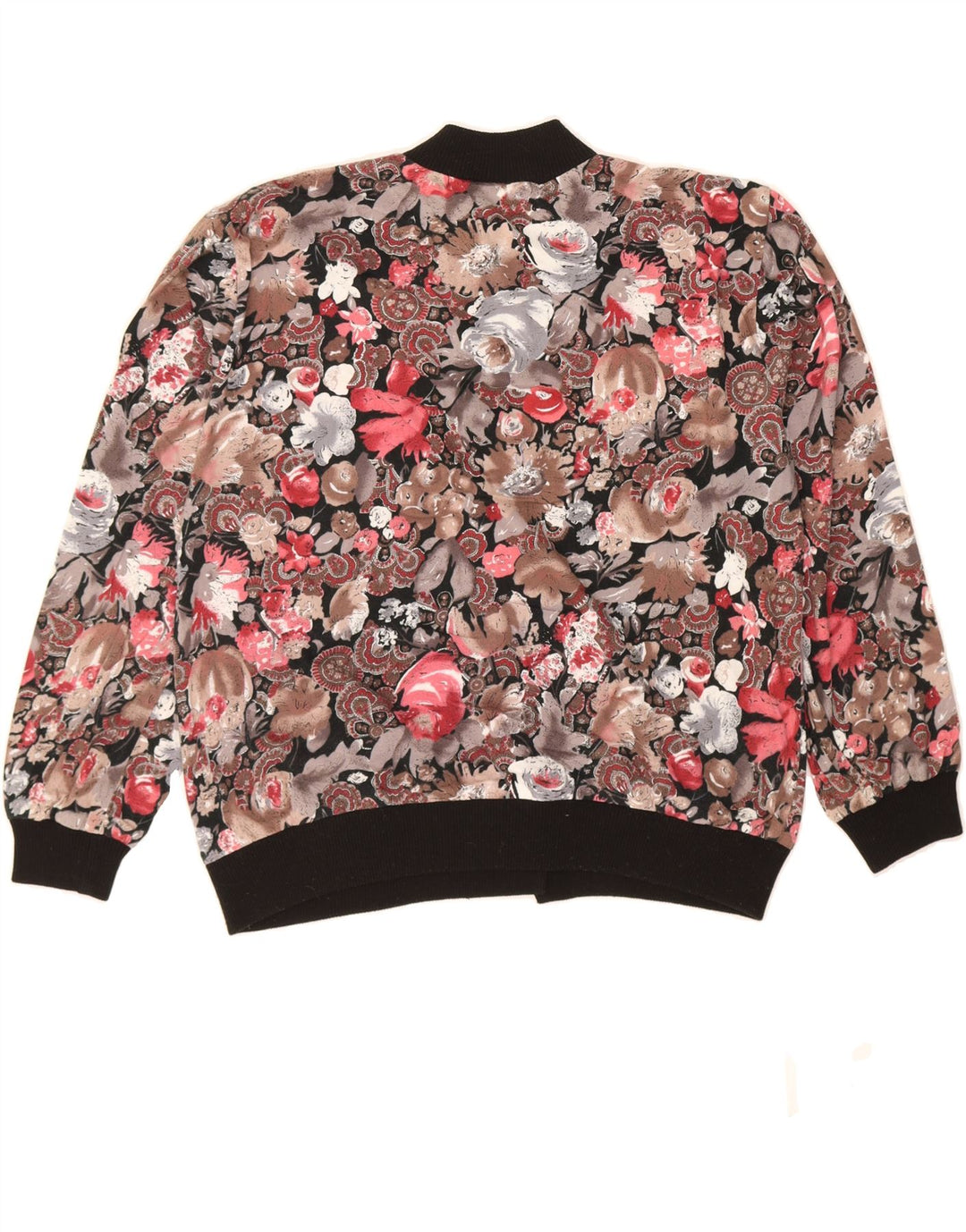 VINTAGE Womens Cardigan Top UK 12 Medium Multicoloured Floral Vintage Vintage and Second-Hand Vintage from Messina Hembry 