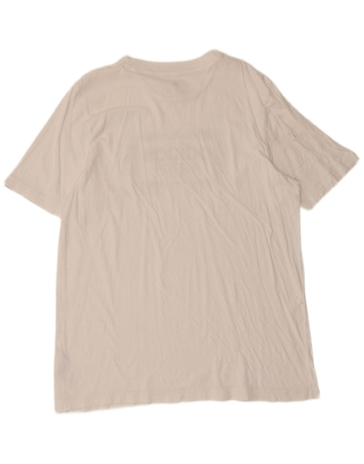 ADIDAS Mens Graphic T-Shirt Top Large White Cotton