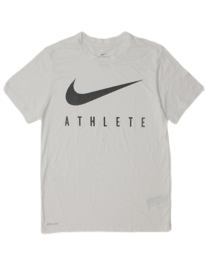 Мужская футболка Nike Dri Fit с графическим рисунком, маленький белый полиэстер