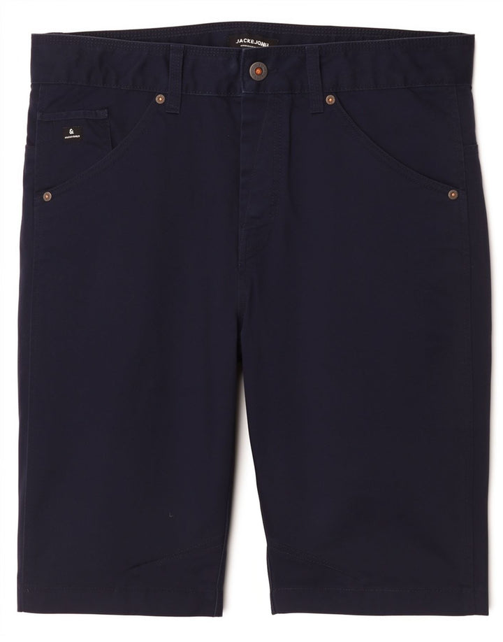 Мужские шорты чинос Jack & Jones, большие W34, темно-синие, полиэстер