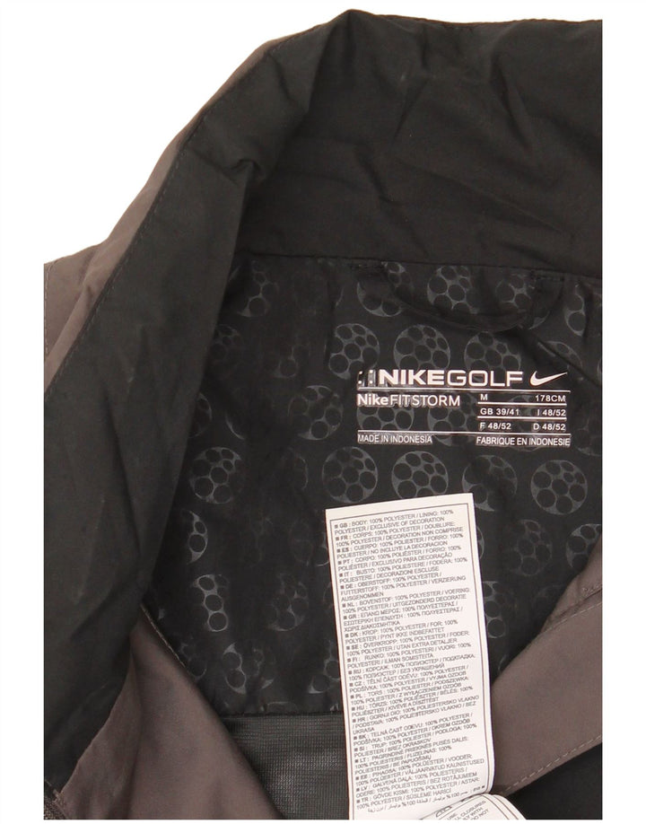 Мужская дождевик Nike с графическим рисунком UK 39/41, средний черный, полиэстер с цветными блоками
