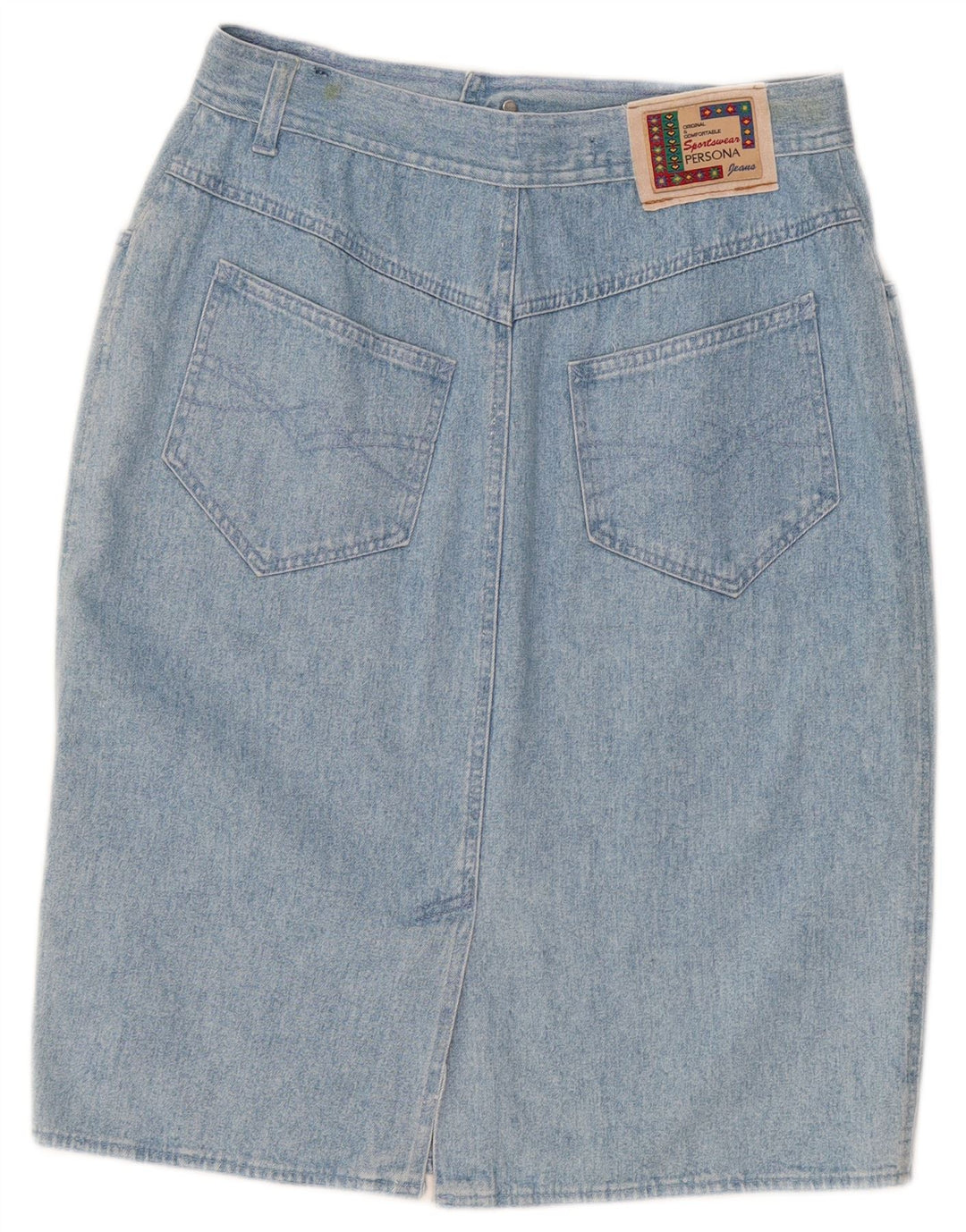 Женская джинсовая юбка Persona, размер 21, средний W30, синяя, хлопок