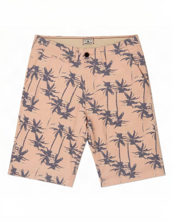 Мужские шорты чинос Jack & Jones с рисунком W31, розовые, хлопковые