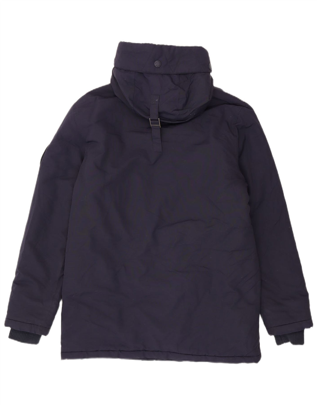 Мужская парка Superdry с капюшоном UK 40, большая темно-синяя нейлоновая куртка