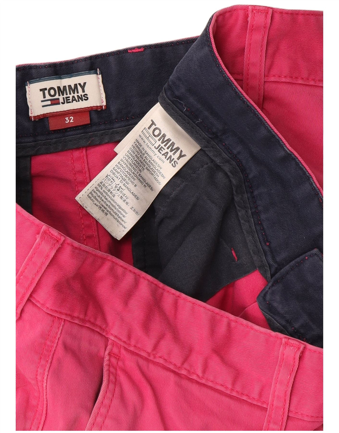 Мужские шорты чинос Tommy Hilfiger W32, хлопковый цвет среднего розового цвета