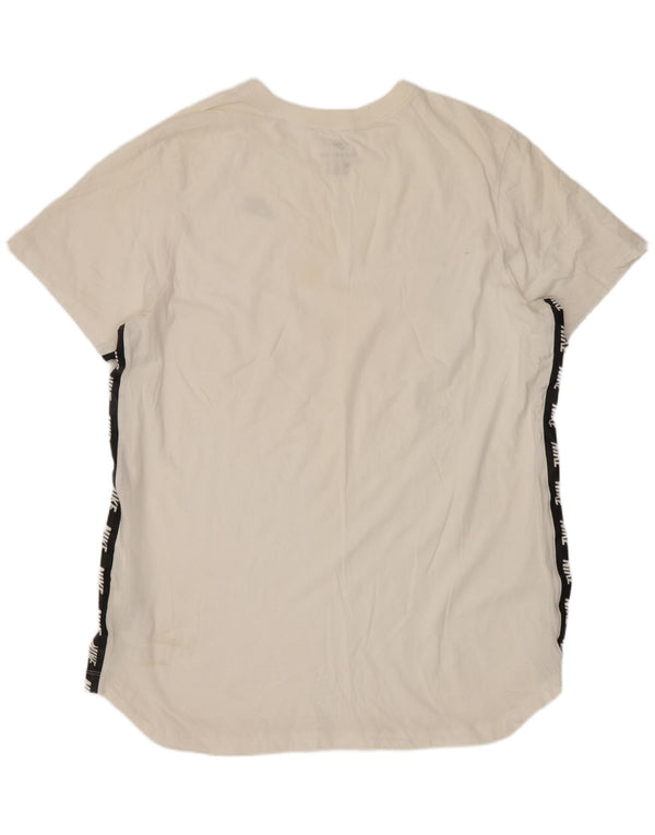 Мужская футболка с рисунком Nike Top XL, белый хлопок с цветными блоками