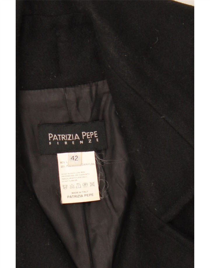 Patrizia Pepe Женское пальто IT 42 Medium Black Wool