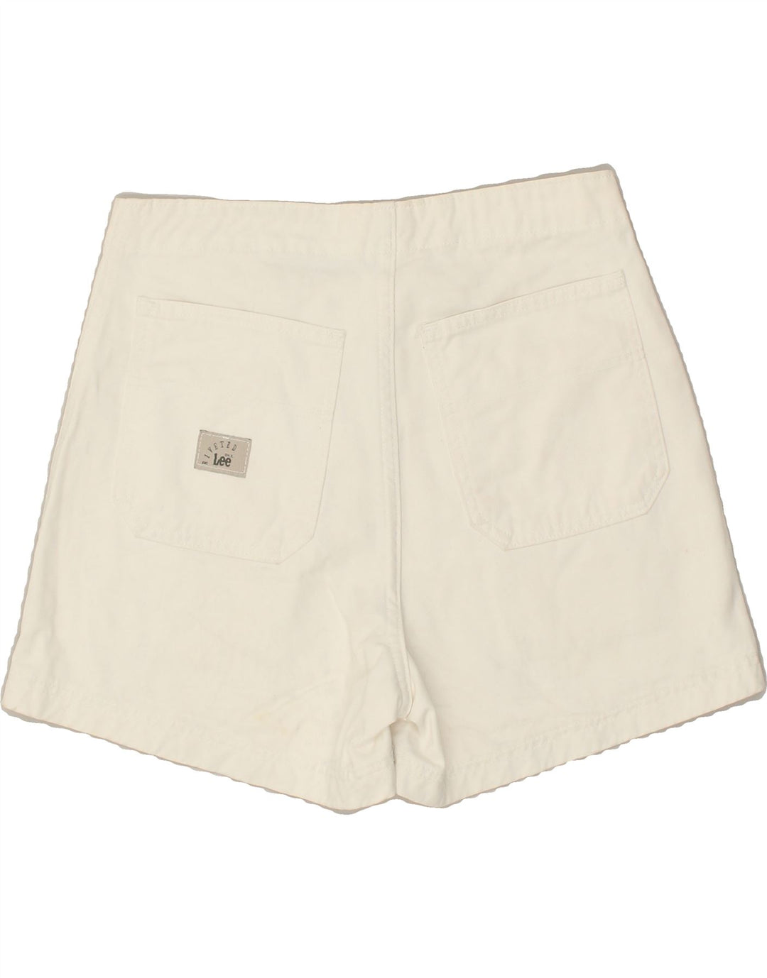 LEE Womens Casual Shorts W29 Medium White | Vintage Lee | Thrift | Second-Hand Lee | Used Clothing | Messina Hembry 