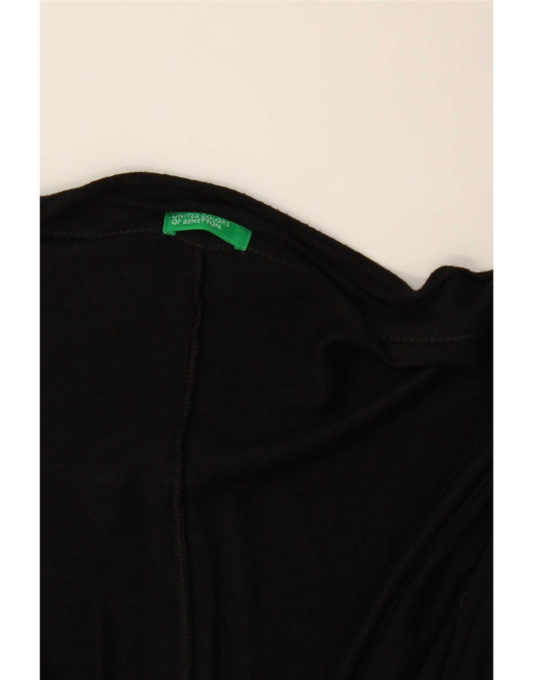 Женский асимметричный кардиган Benetton UK 12, средний черный