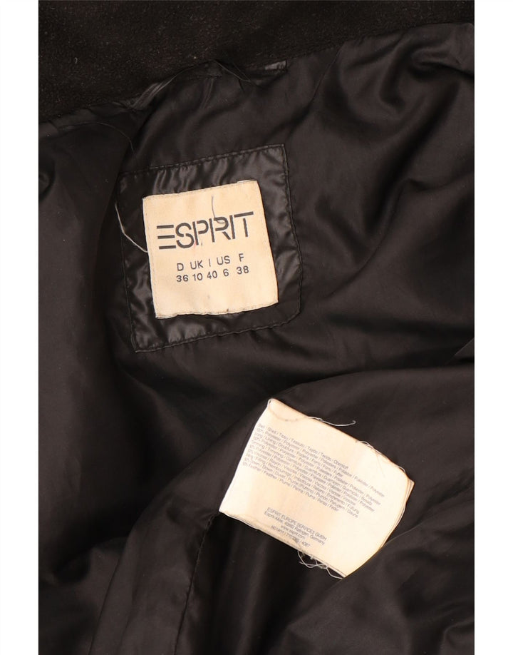 Женский утепленный жилет с капюшоном Esprit UK 10, маленький черный полиэстер