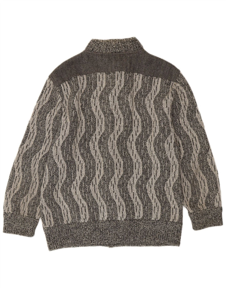 Мужской кардиган De Pletrl IT 50 Medium Grey Chevron Wool
