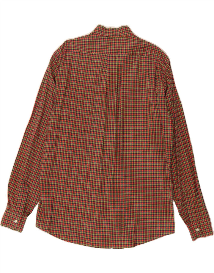 VINTAGE Mens Shirt Size 16 1/2 42 Large Red Check Cotton Vintage Vintage and Second-Hand Vintage from Messina Hembry 