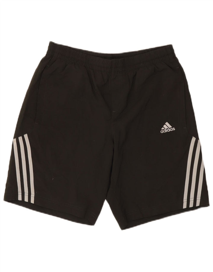 Мужские спортивные шорты Adidas Clima 365, маленькие черные, полиэстер с цветными блоками