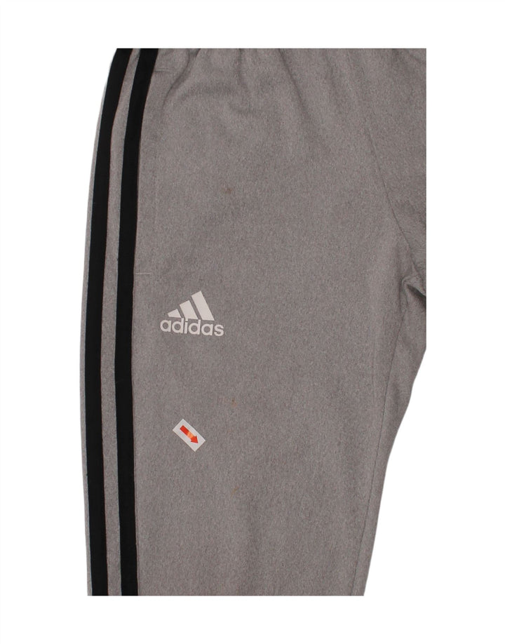 ADIDAS Boys Tracksuit Trousers 7-8 Years Grey Polyester Vintage Adidas and Second-Hand Adidas from Messina Hembry 