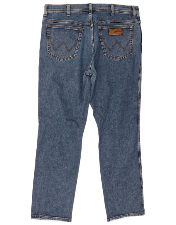 Мужские узкие джинсы WRANGLER Texas W36 L32, синий хлопок