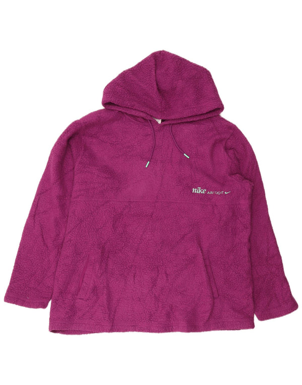 Женский флисовый джемпер с капюшоном NIKE Therma-Fit UK 18 XL, фиолетовый полиэстер