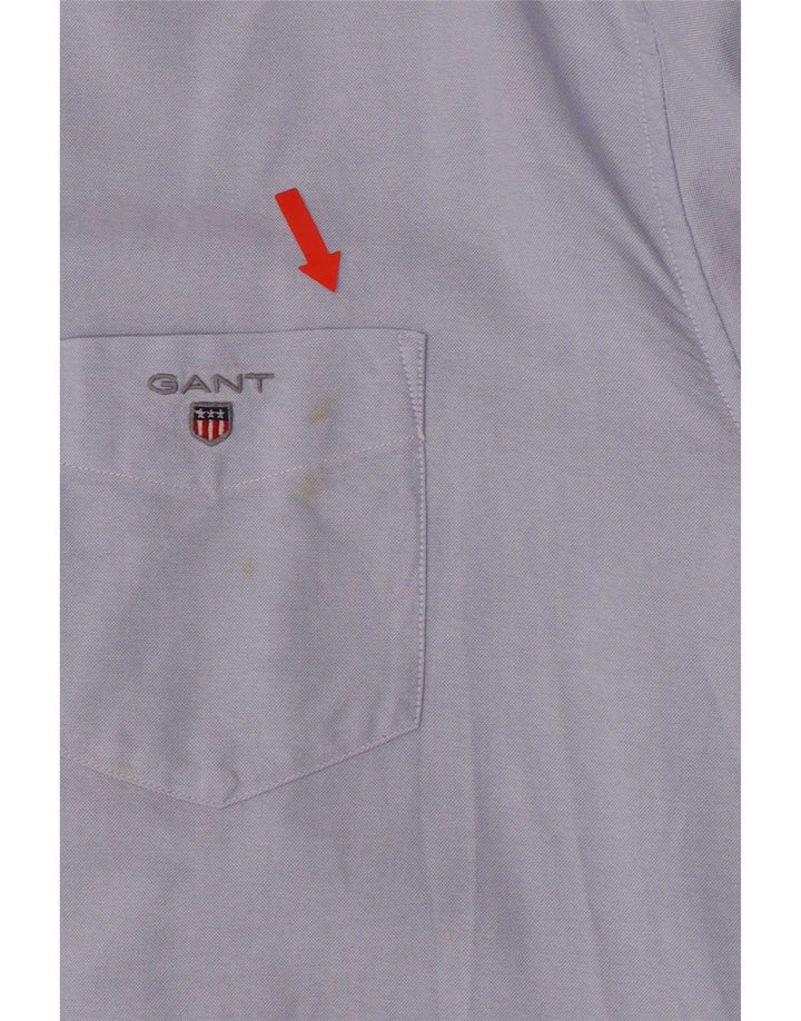 Мужская рубашка стандартного кроя Gant, размер 17 1/2 XL, синяя, хлопковая