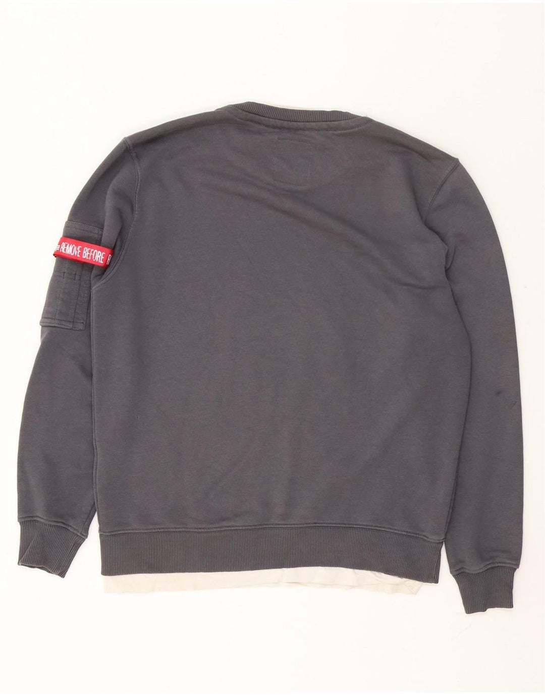 Мужской свитшот с рисунком Alpha Industries, маленький серый хлопковый джемпер