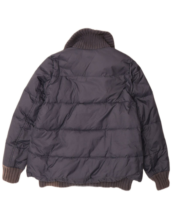 Мужская утепленная куртка свободного кроя Diesel UK 34 XS Темно-синий нейлон