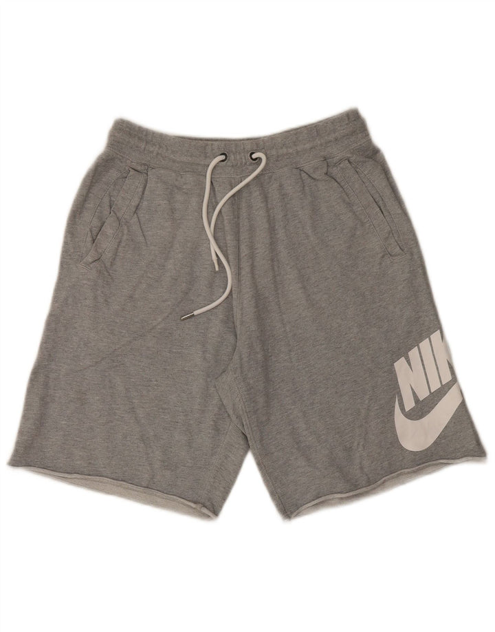 Мужские спортивные шорты с рисунком Nike, хлопковые серые пятнышки среднего размера