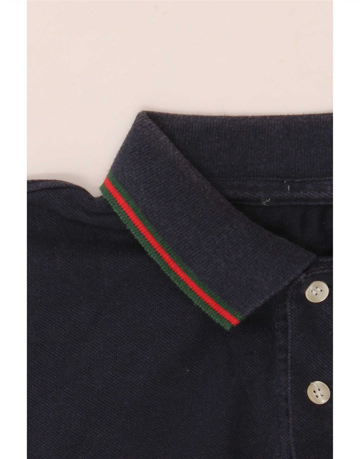 Мужская рубашка-поло Fred Perry среднего размера, темно-синяя, хлопок
