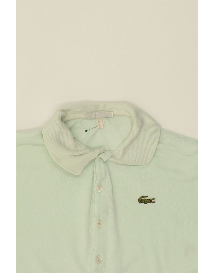 LACOSTE Womens Short Sleeve Polo Shirt Size 40 Medium Green Cotton Vintage Lacoste and Second-Hand Lacoste from Messina Hembry 