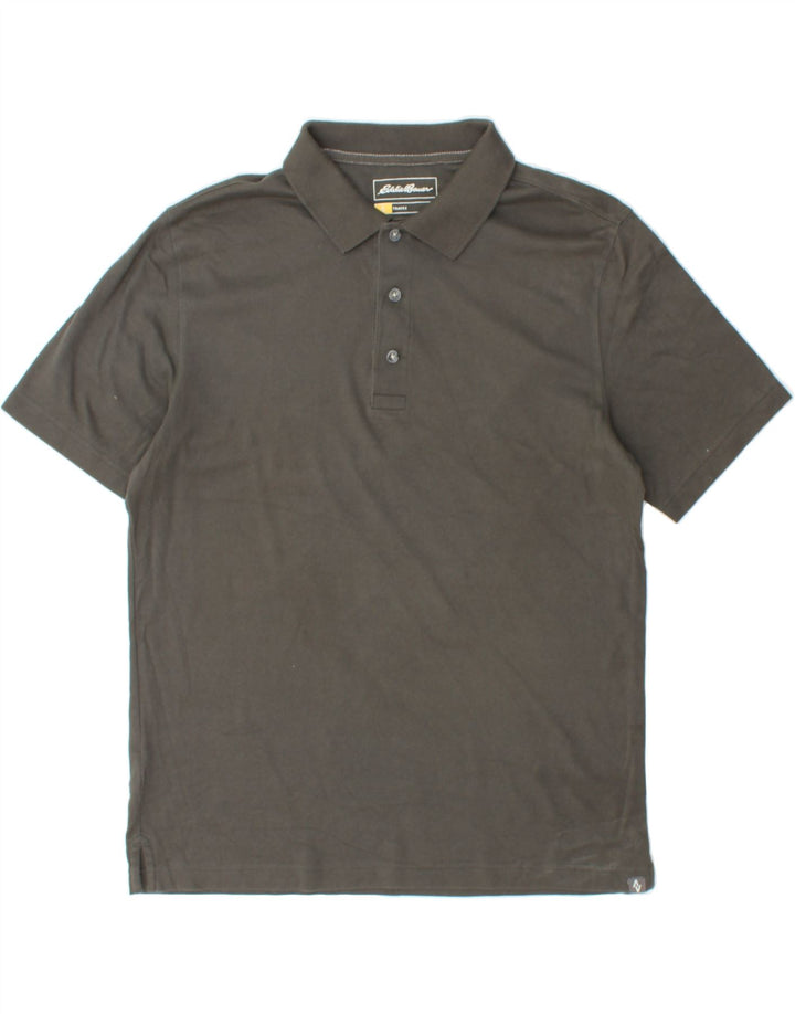 EDDIE BAUER Mens Polo Shirt Medium Grey Cotton Vintage Eddie Bauer and Second-Hand Eddie Bauer from Messina Hembry 