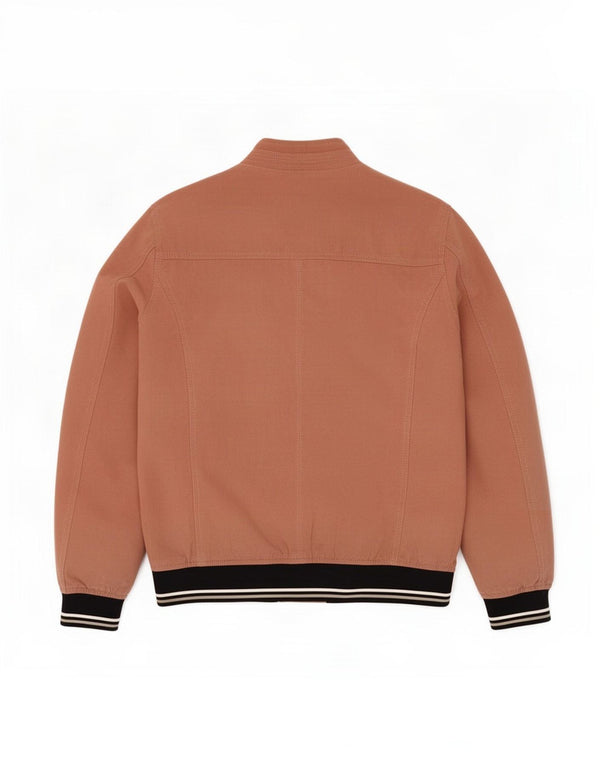 Мужская куртка-бомбер Zara UK 38, полиэстер среднего розового цвета