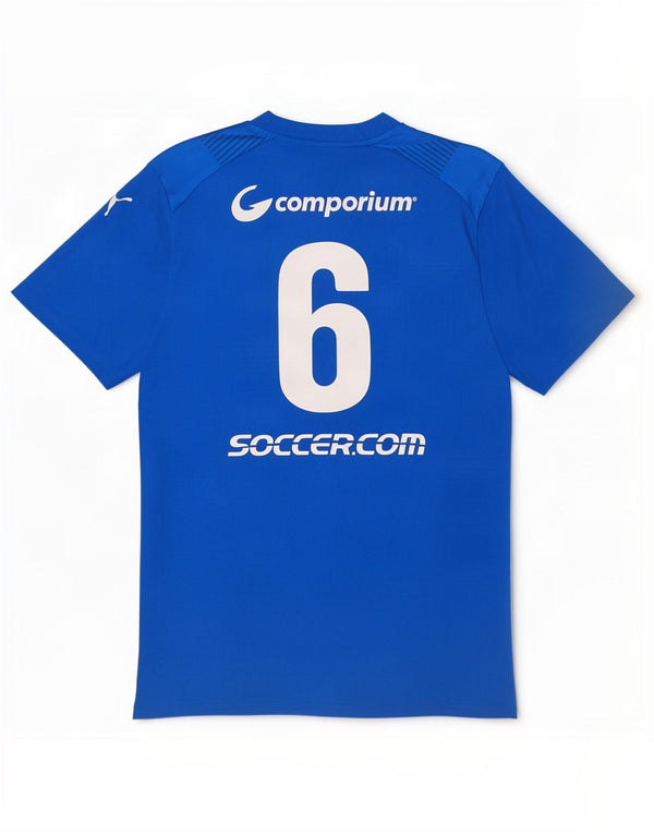 Мужская футболка с рисунком Puma Charlotte Soccer Academy, средний синий цвет
