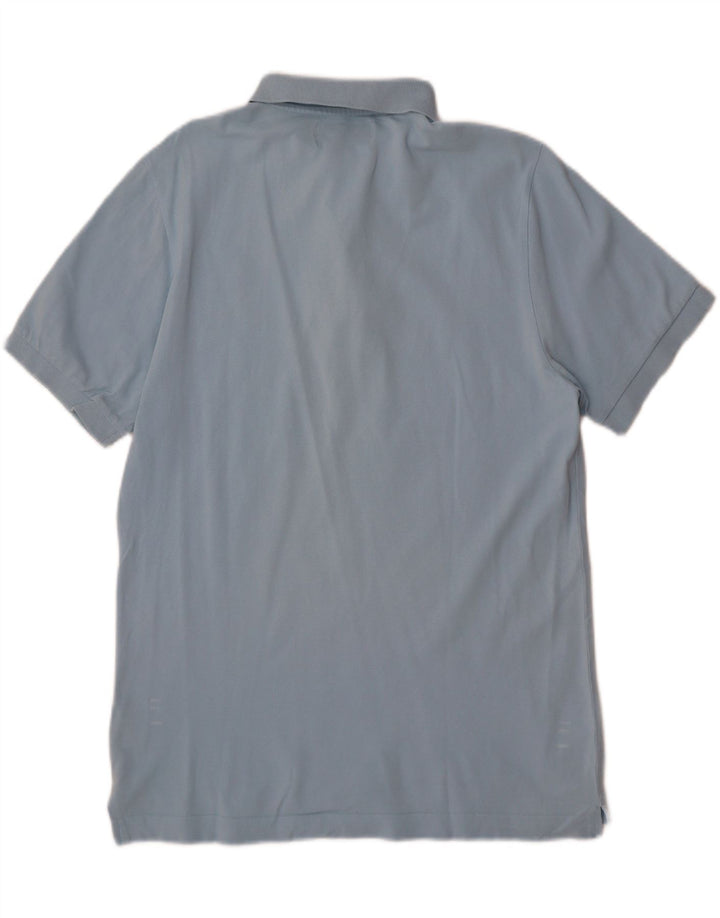 Мужская рубашка-поло Kappa из хлопка среднего синего цвета