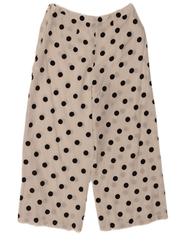 Topshop Женские прозрачные укороченные брюки UK 12 Medium W30 L24 Белые