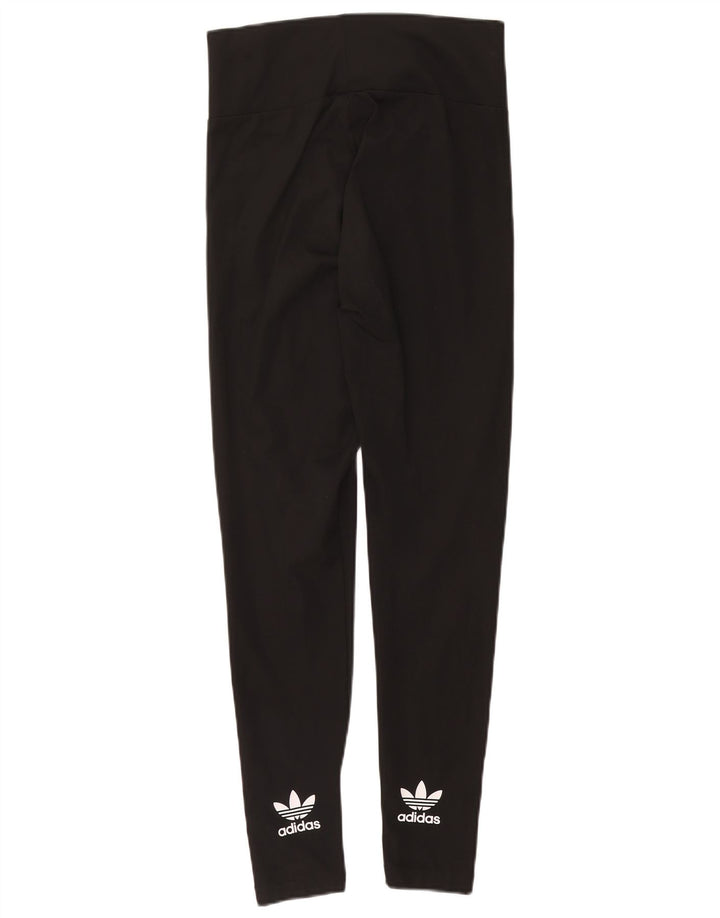 Женские леггинсы Adidas с рисунком UK 14, большие черные полиэстер