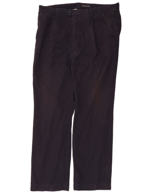 Мужские прямые брюки-чиносы Gant Hampton W40 L34, темно-синие, хлопковые