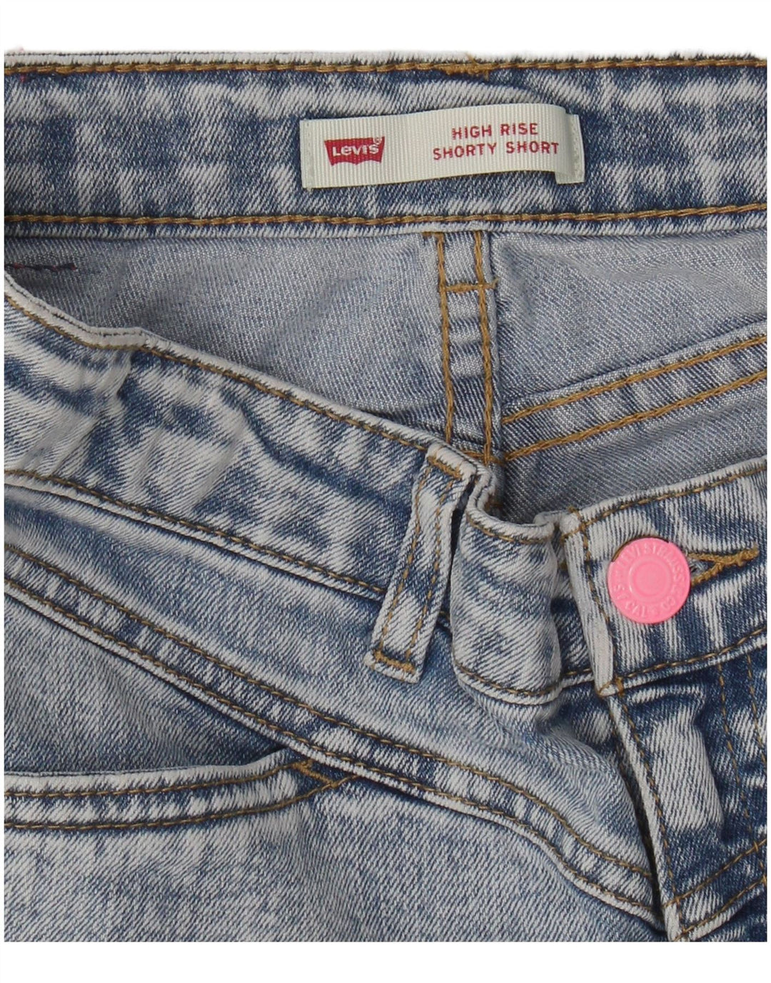 Джинсовые шорты Levi's для девочек 11-12 лет W26, синие