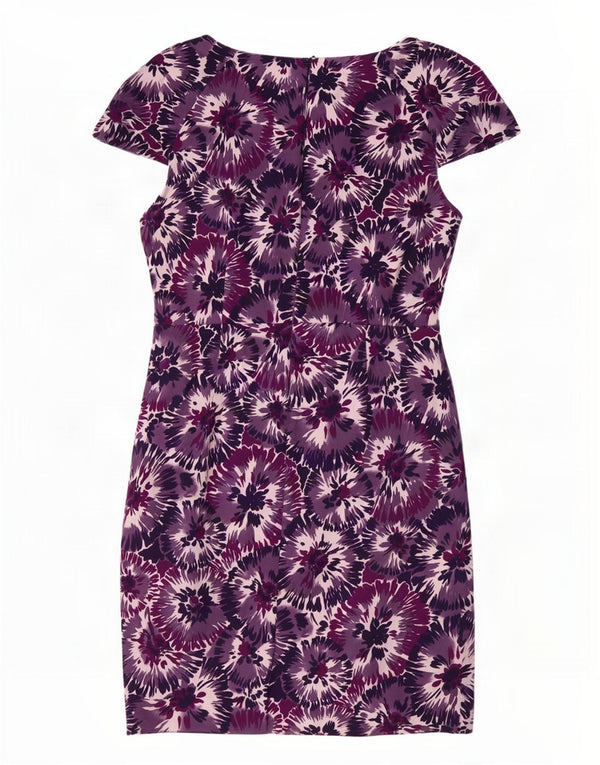 Женское платье-футляр Laura Ashley UK 20 2XL фиолетового цвета из хлопка с цветочным принтом