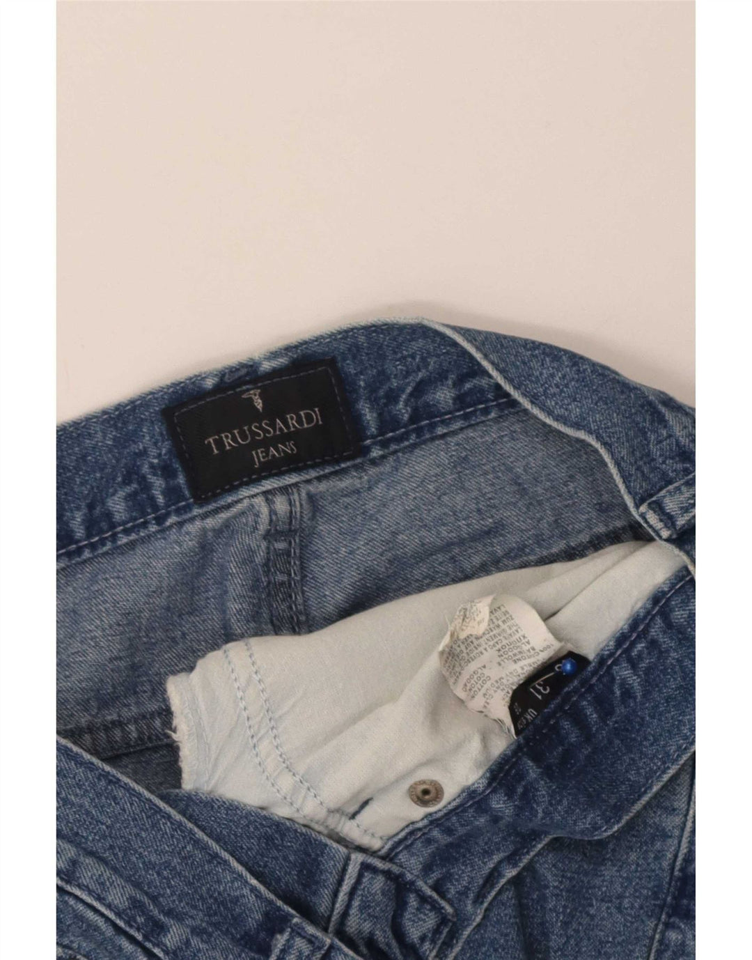Женские прямые джинсы Trussardi W29 L33, синий хлопок