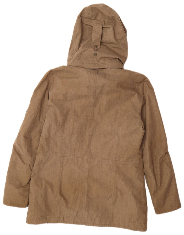 JACK WOLFSKIN Womens Windbreaker Jacket UK 12/14 Medium Khaki Polyester