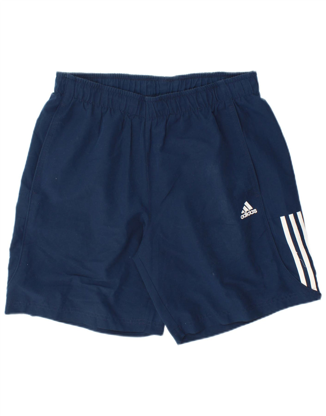 Мужские спортивные шорты Adidas Climalite среднего размера, темно-синие, полиэстер