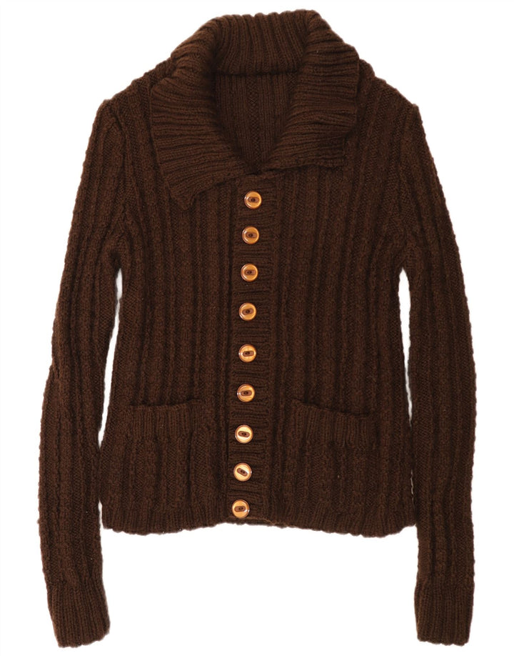 Винтажный женский кардиган-свитер UK 18 XL Коричневый