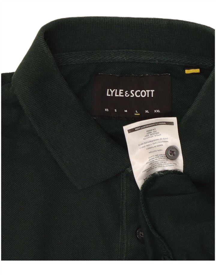 Мужская рубашка поло Lyle & Scott, большой зеленый хлопок