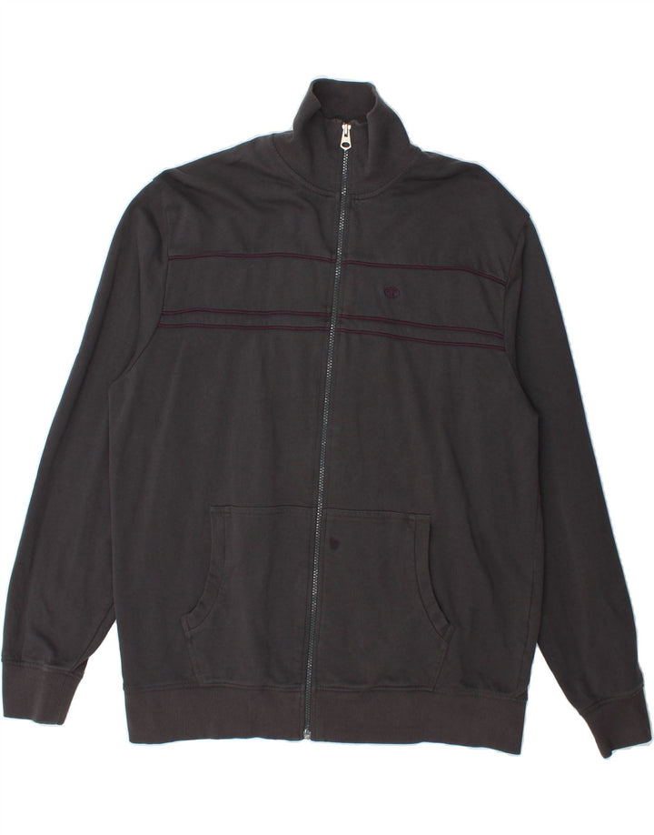 TOM TAILOR Mens Tracksuit Top Jacket 2XL Grey Cotton Vintage Tom Tailor and Second-Hand Tom Tailor from Messina Hembry 