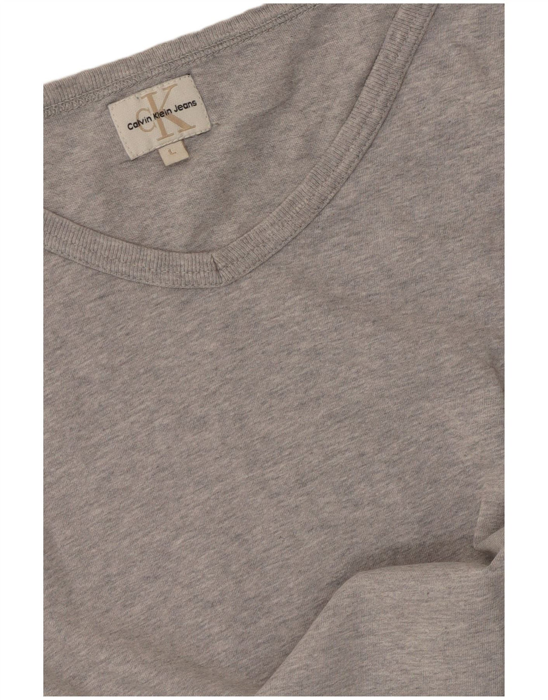 Мужская футболка Calvin Klein Jeans, большая серая в крапинку