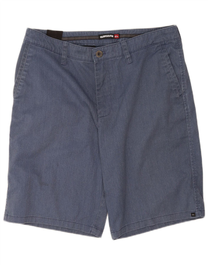 Мужские шорты чинос Quiksilver W33, средний синий хлопок, хлопок