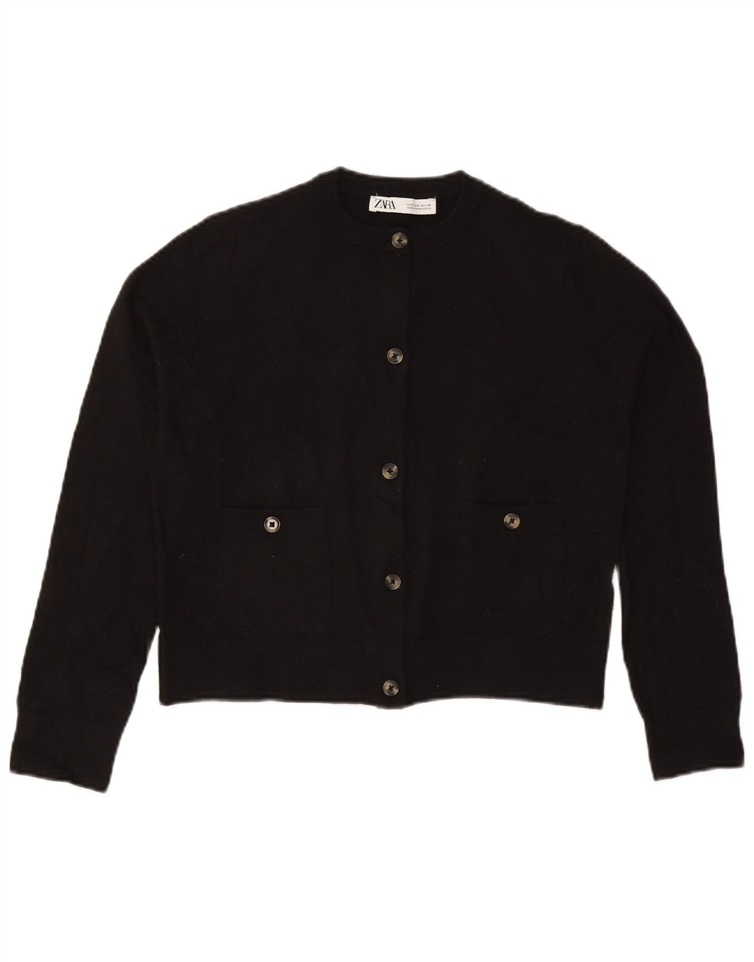 Женский укороченный кардиган Zara UK 10, маленький черный