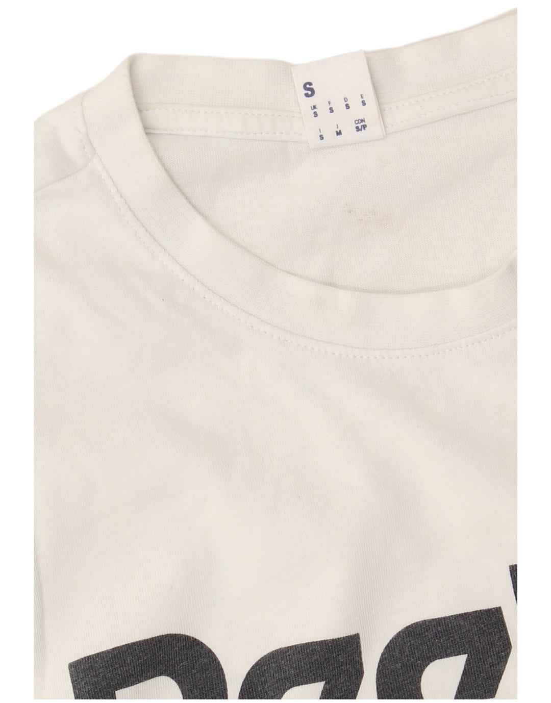 REEBOK Mens Graphic T-Shirt Top Small White