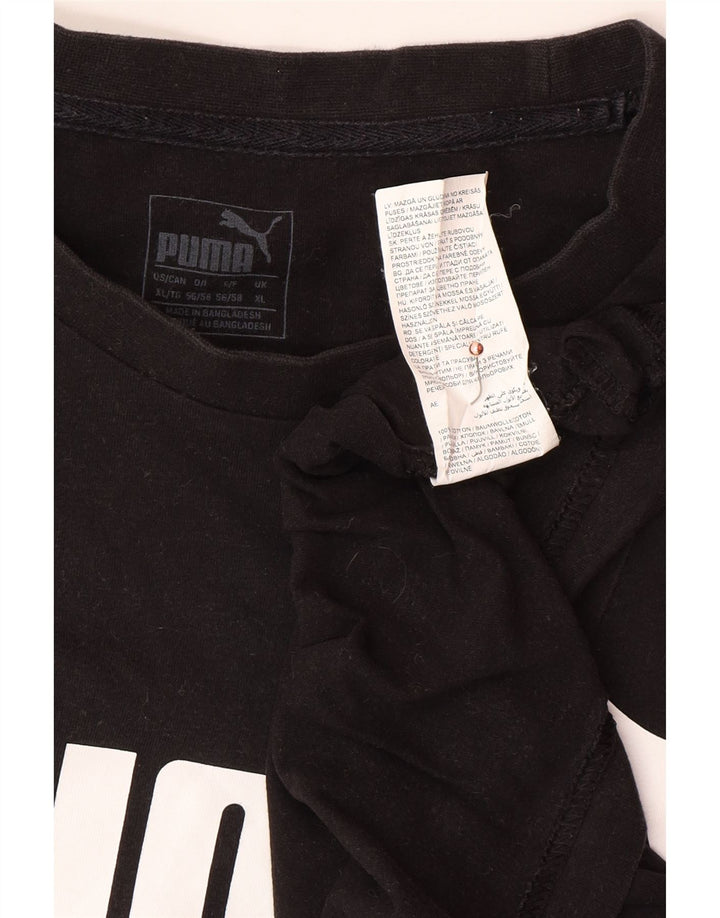 Мужская футболка с рисунком PUMA Top XL, черный хлопок