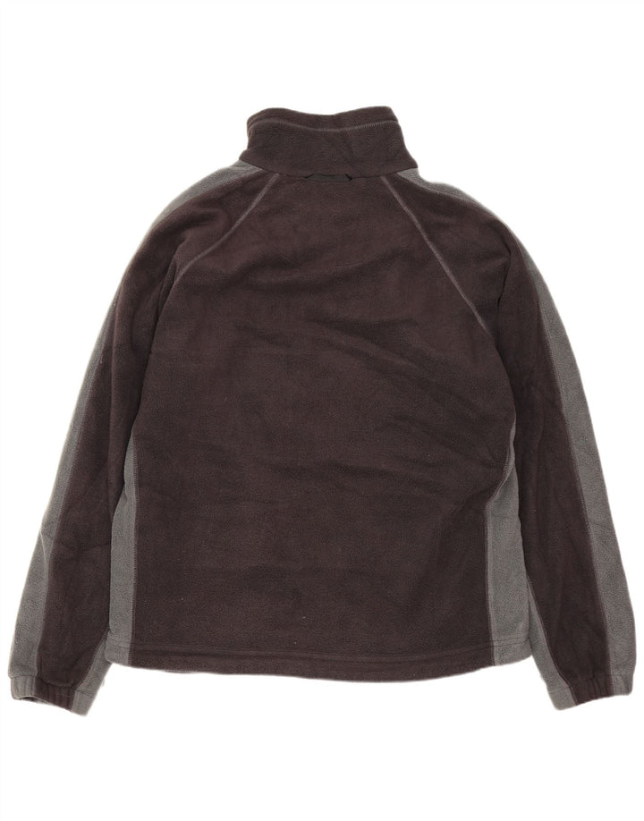 Мужская флисовая куртка COLUMBIA Interchange UK 38, средний черный цвет с цветными блоками