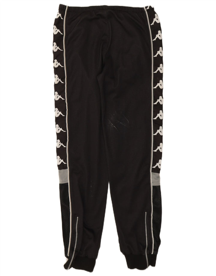 KAPPA Mens Gara Graphic Tracksuit Trousers Joggers Medium  Black Polyamide
